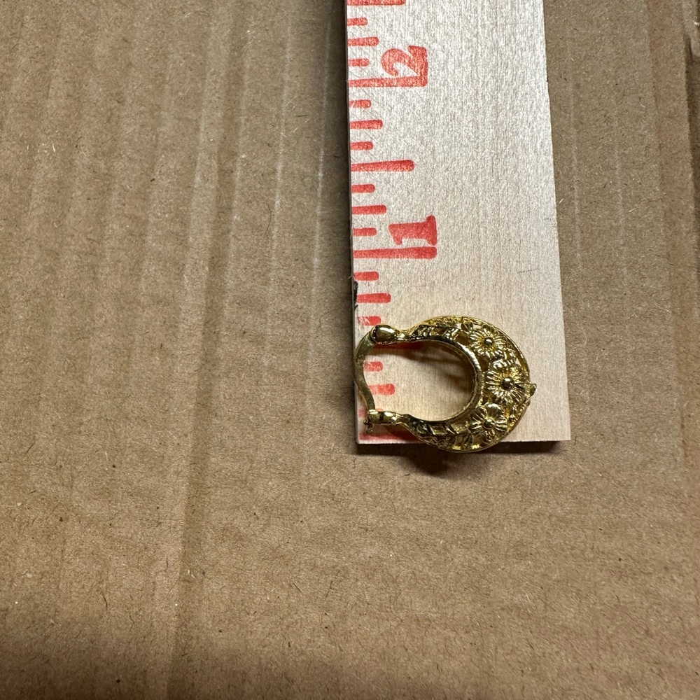 Small Goldtone Hoops - Picture 3 of 5